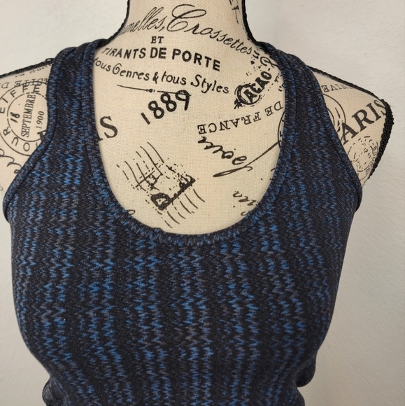 Lululemon Cool Racer Back Tank Top Sz 4 Ziggy Gem Blue Multicolor - Picture 3 of 6